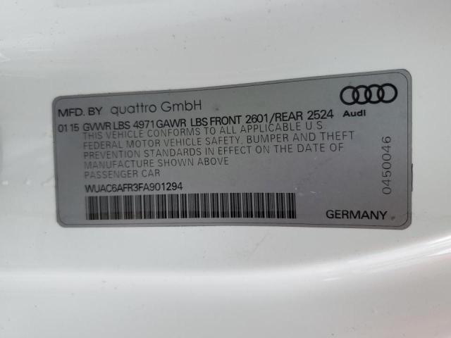2015 AUDI RS5 - WUAC6AFR3FA901294