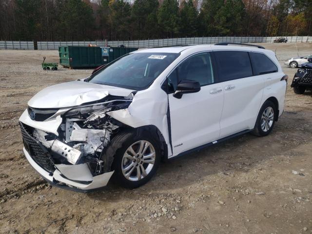 Salvage cars for sale at Gainesville, GA auction: 2021 Toyota Sienna XSE