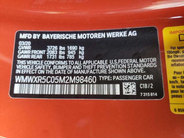 WMWXR5C05M2M98460 Mini COOPER S