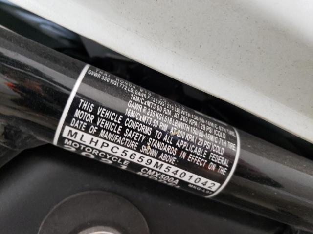 2021 HONDA CMX500 A MLHPC5659M5401042