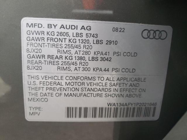 2023 AUDI SQ5 SPORTB WA134AFY1P2021646