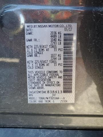5N1AT2MT3HC838413 Nissan ROGUE S