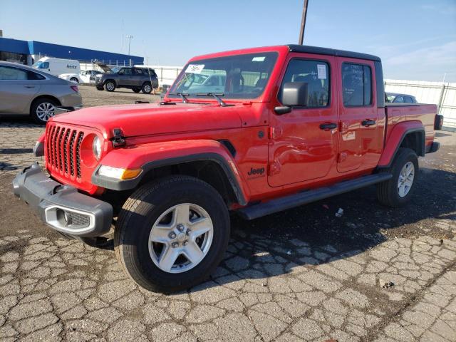 Salvage cars for sale at Woodhaven, MI auction: 2022 Jeep Gladiator