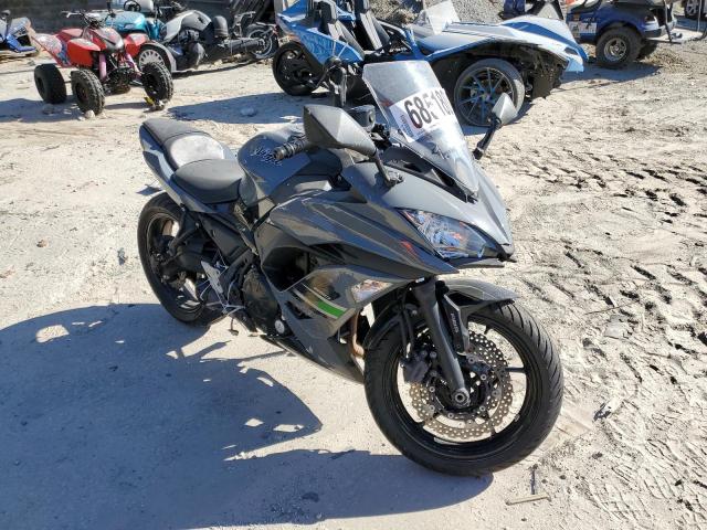 Salvage cars for sale from Copart Fairburn, GA: 2018 Kawasaki EX650 F