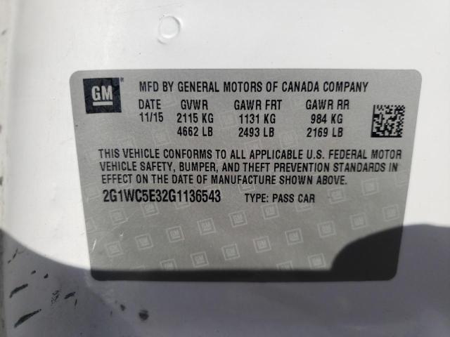 2016 CHEVROLET IMPALA LIM - 2G1WC5E32G1136543