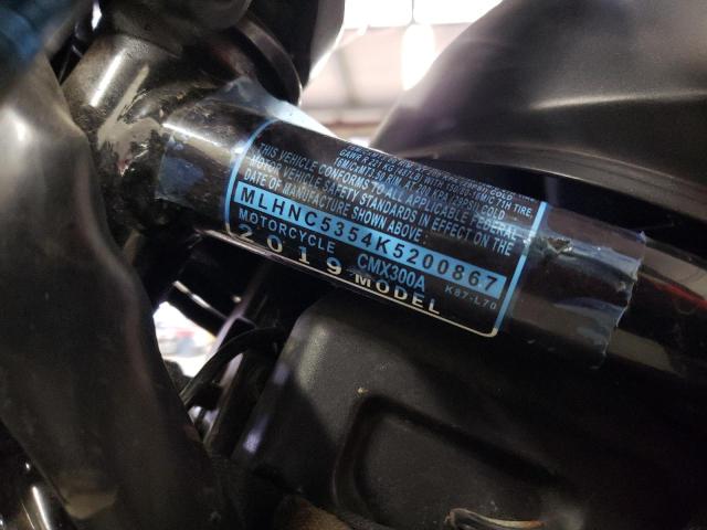 2019 HONDA CMX300 A MLHNC5354K5200867
