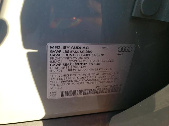 2020 AUDI SQ5 PRESTI WA1C4AFY8L2029155