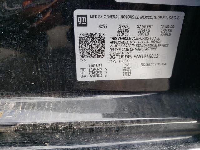 2022 GMC SIERRA LIM - 3GTU9DEL5NG216012