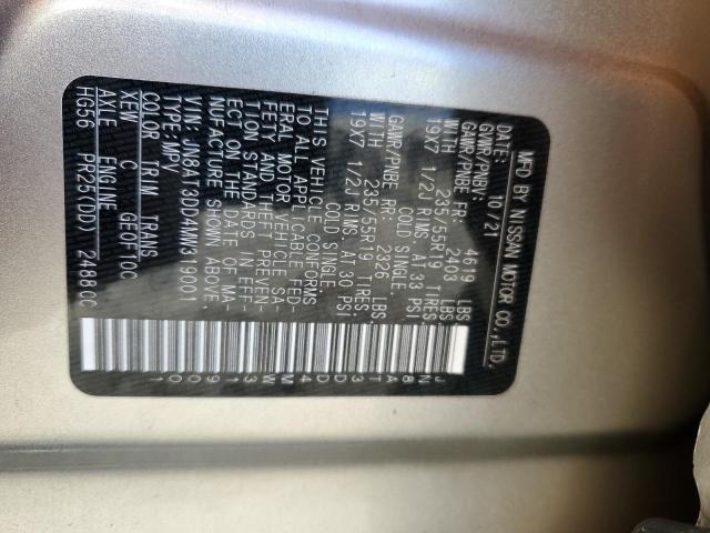 2021 NISSAN ROGUE PLAT JN8AT3DD4MW319001
