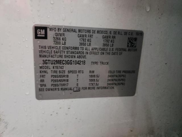 2016 GMC SIERRA 150 3GTU2MEC3GG104218