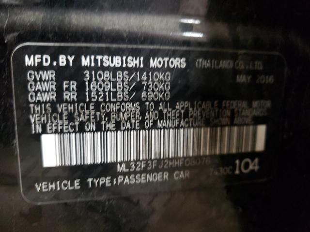 2017 MITSUBISHI MIRAGE G4 - ML32F3FJ2HHF08076