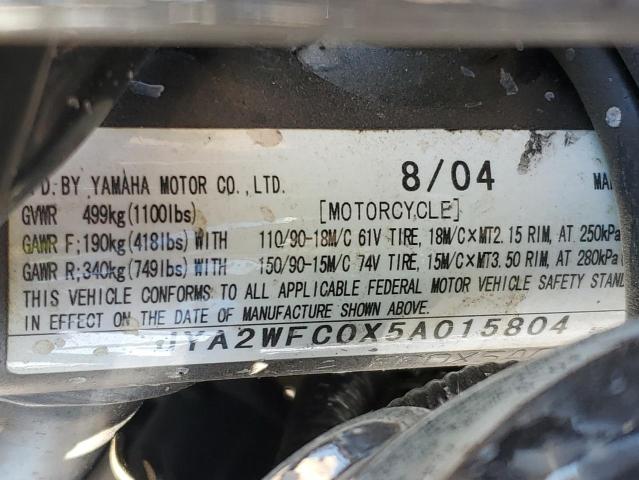 2005 YAMAHA VMX12 JYA2WFC0X5A015804