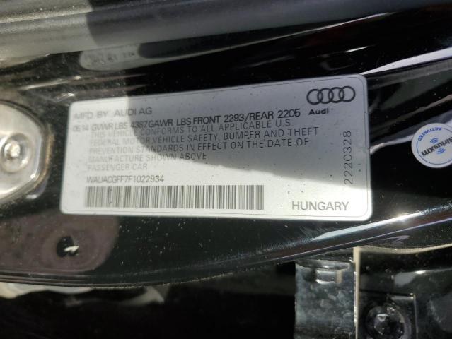 VIN WAUACGFF7F1022934 2015 AUDI A3 no.12