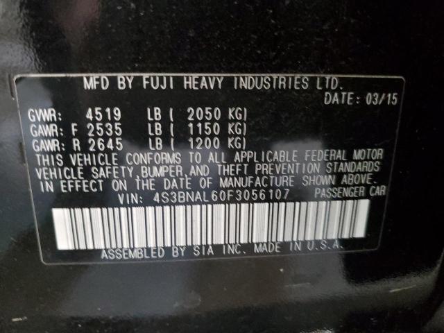 4S3BNAL60F3056107 Subaru Legacy 2.5i Limited
