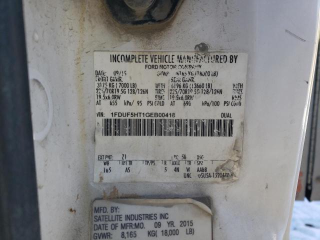 2016 FORD F550 SUPER - 1FDUF5HT1GEB00418