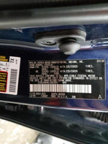 2020 TOYOTA HIGHLANDER - 5TDDZRBH6LS003954