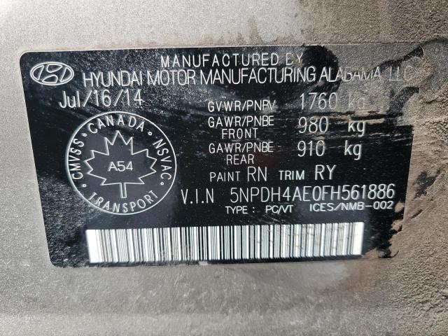 2015 HYUNDAI ELANTRA SE - 5NPDH4AE0FH561886