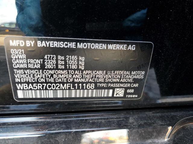 2021 BMW 330XI - WBA5R7C02MFL11168