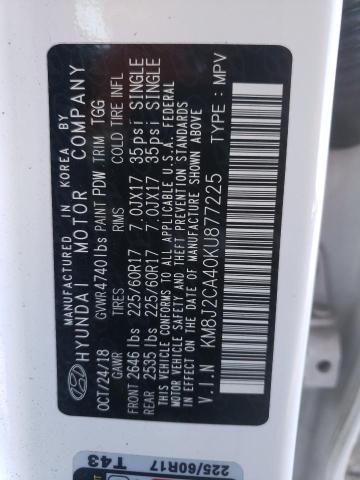 2019 HYUNDAI TUCSON SE - KM8J2CA40KU877225