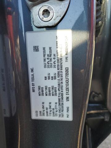 5YJ3E1EA3LF705063 Tesla MODEL 3