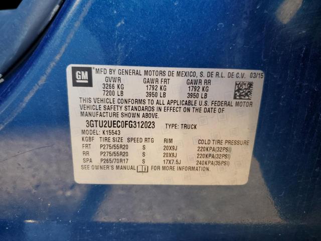 3GTU2UEC0FG312023 GMC Sierra K1500 Sle