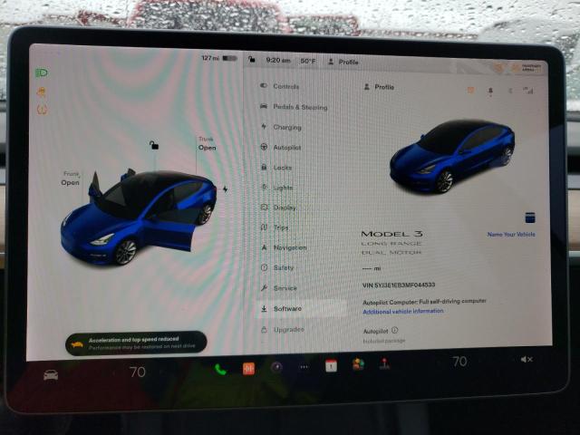 5YJ3E1EB3MF044533 Tesla MODEL 3