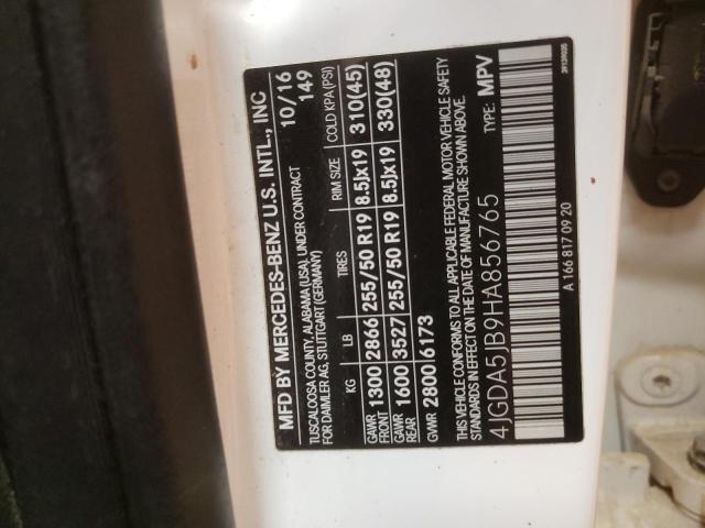 2017 MERCEDES-BENZ GLE 350 - 4JGDA5JB9HA856765