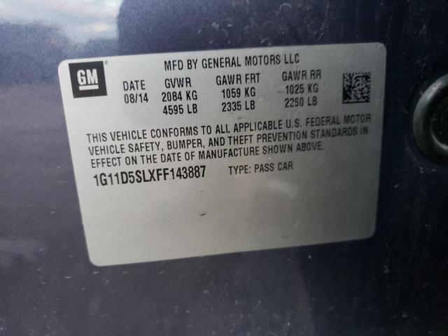 2015 CHEVROLET MALIBU 2LT - 1G11D5SLXFF143887