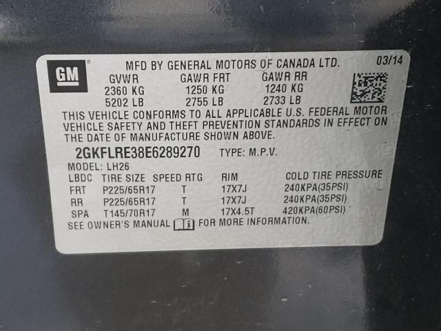 2GKFLRE38E6289270 GMC Terrain Sle