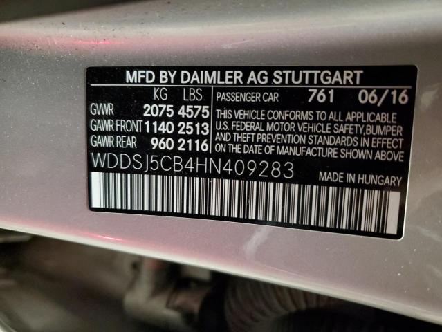 2017 MERCEDES-BENZ CLA 45 AMG WDDSJ5CB4HN409283