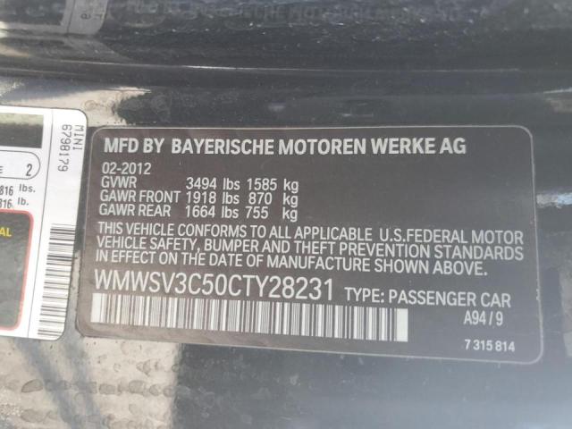 WMWSV3C50CTY28231 Mini COOPER S