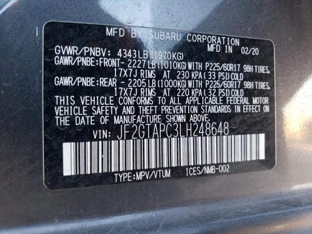 JF2GTAPC3LH248648 Subaru Crosstrek Premium