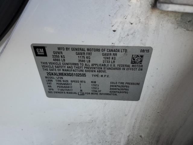 2GKALMEK8G6102505 GMC Terrain Sle