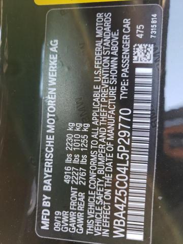 2020 BMW 440I WBA4Z5C04L5P29770