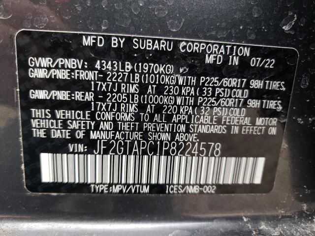 JF2GTAPC1P8224578 Subaru Crosstrek Premium