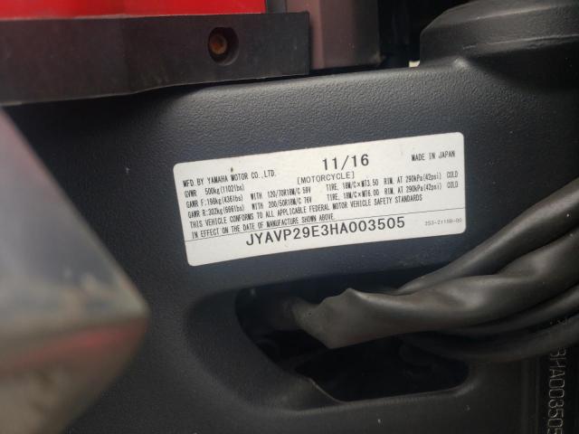 2017 YAMAHA VMX17 JYAVP29E3HA003505