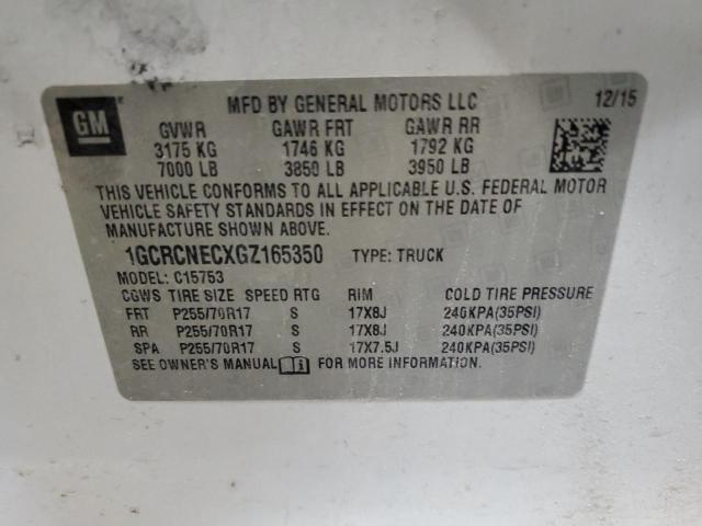 1GCRCNECXGZ165350 Chevrolet Silverado C1500