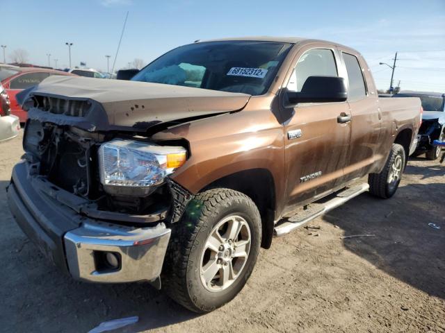 Toyota Tundra salvage cars for sale: 2017 Toyota Tundra Double Cab SR/SR5