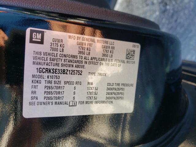 2011 CHEVROLET SILVERADO - 1GCRKSE33BZ125752