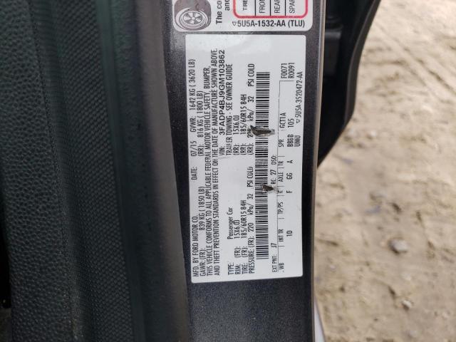 2016 FORD FIESTA SE 3FADP4BJ9GM103862