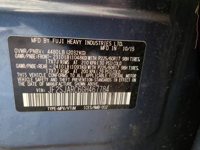 JF2SJARC6GH467784 Subaru Forester 2.5i Limited