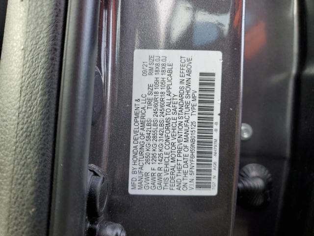 2022 HONDA PILOT EXL - 5FNYF6H59NB015125