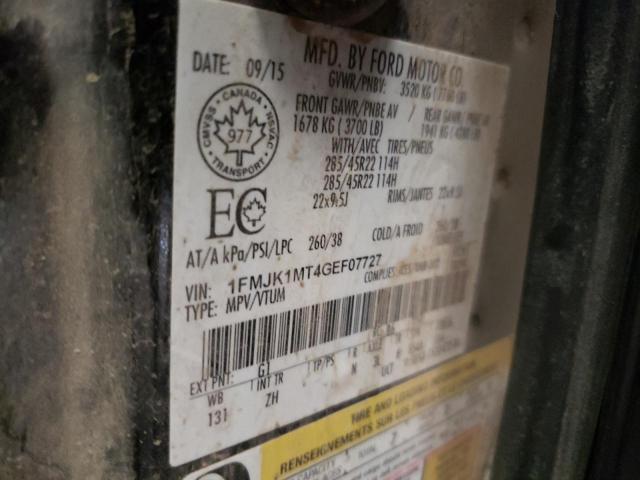 1FMJK1MT4GEF07727 Ford Expedition El Platinum