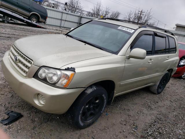 Salvage cars for sale from Copart Walton, KY: 2003 Toyota Highlander