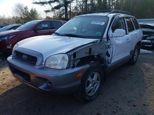 Salvage cars for sale from Copart Lyman, ME: 2002 Hyundai Santa FE G