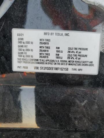 5YJYGDEE1MF152158 Tesla Model Y