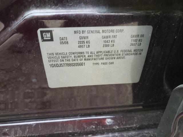 1G6DJ577880205661 Cadillac CTS