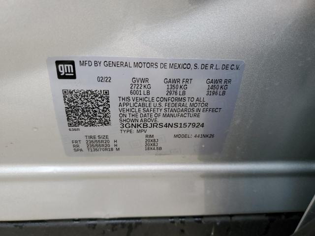 2022 CHEVROLET BLAZER 3LT - 3GNKBJRS4NS157924