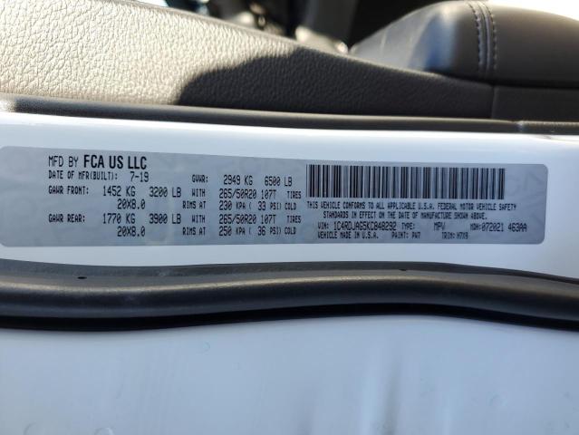 2019 DODGE DURANGO SX - 1C4RDJAG5KC848292