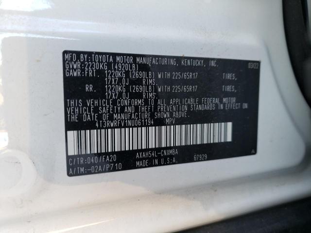 2022 TOYOTA RAV4 XLE - 4T3RWRFV1NU061194